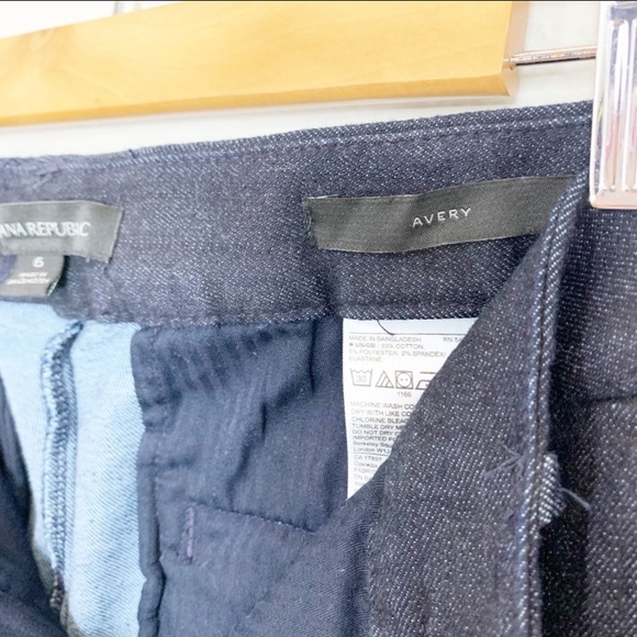 BANANA REPUBLIC Chambray Avery Ankle Pant Size 6 - Picture 6 of 8